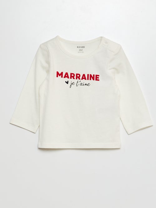 T-shirt con messaggio - Kiabi