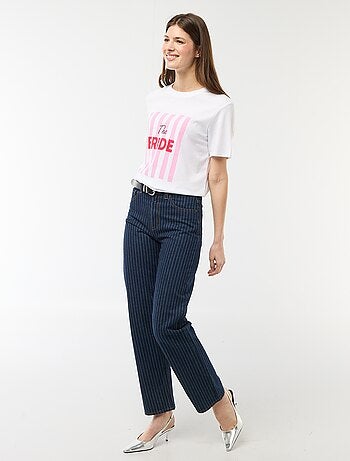 T-shirt con messaggio EVJF