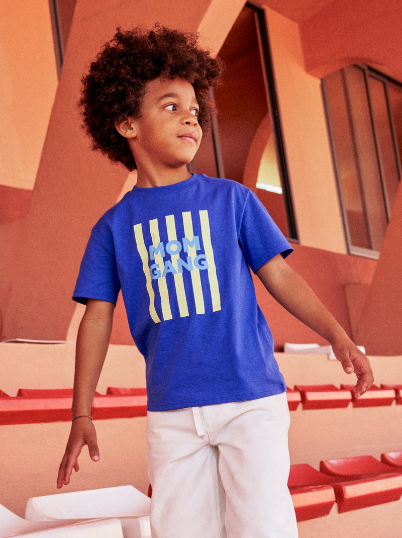 T-shirt con messaggio festa della mamma Blu - Kiabi