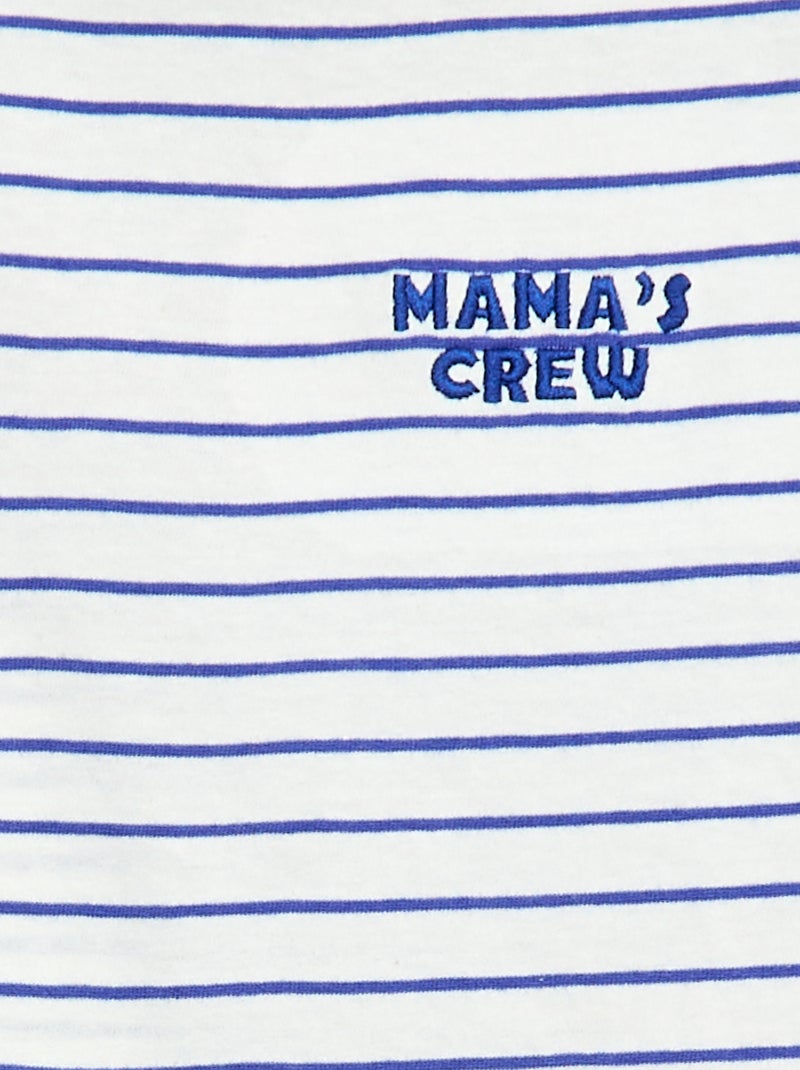 T-shirt con messaggio festa della mamma Blu - Kiabi