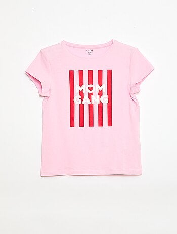 T-shirt con messaggio festa della mamma