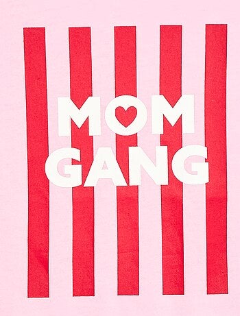 T-shirt con messaggio festa della mamma