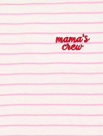 T-shirt con messaggio festa della mamma