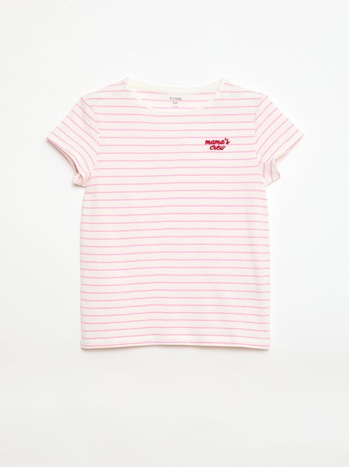 T-shirt con messaggio festa della mamma - Kiabi