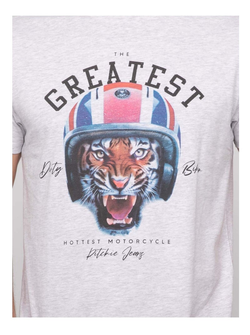 T-shirt con motivi NIWONKA Ecru - Kiabi