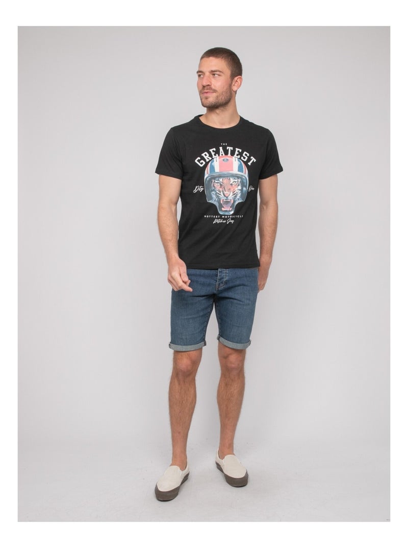 T-shirt con motivi NIWONKA Nero - Kiabi