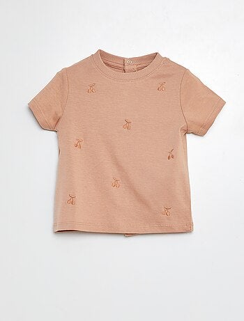 T-shirt con motivi ricamati