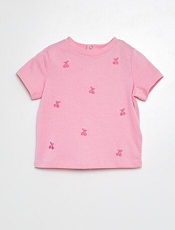 T-shirt con motivi ricamati