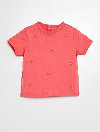 T-shirt con motivi ricamati
