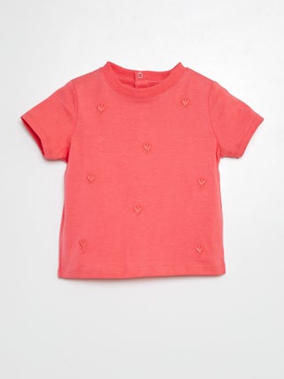 T-shirt con motivi ricamati