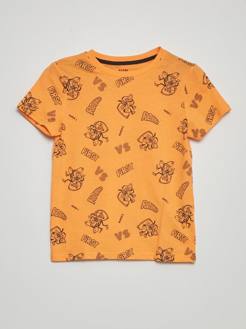 T-shirt con motivo ARANCIONE - Kiabi