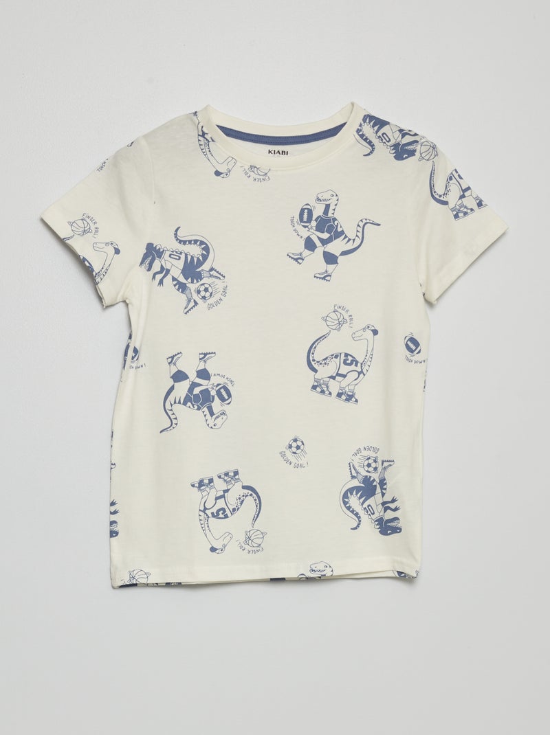 T-shirt con motivo BEIGE - Kiabi