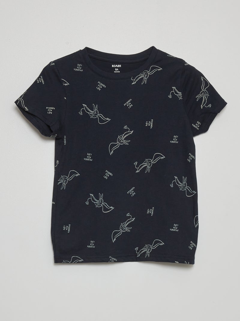 T-shirt con motivo BLU - Kiabi