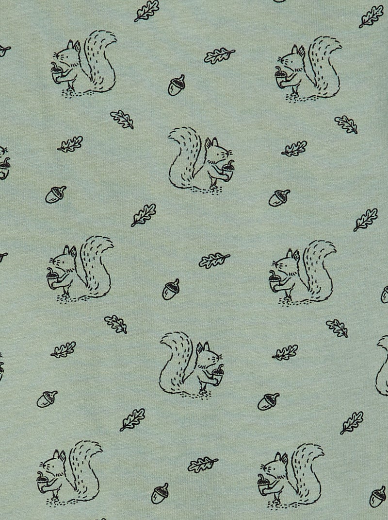 T-shirt con motivo e apertura interamente a pressione BLU - Kiabi