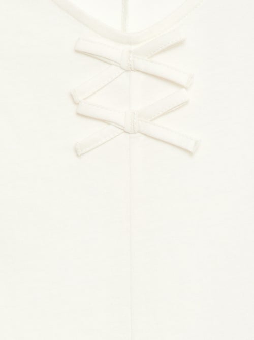 T-shirt con nodi decorativi - Kiabi