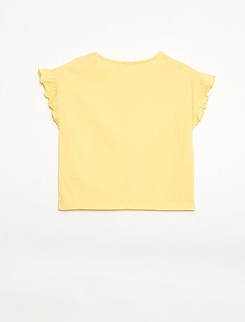 T-shirt con nodi decorativi
