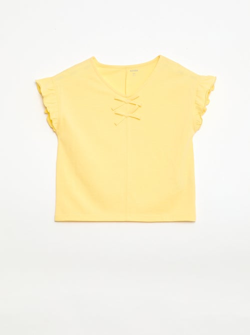 T-shirt con nodi decorativi - Kiabi