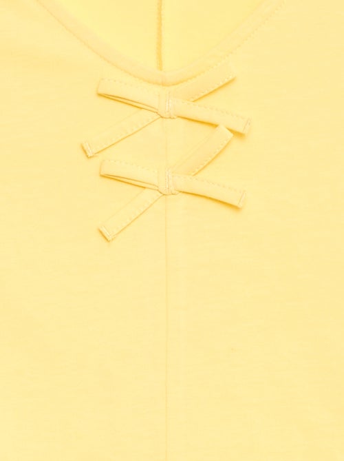 T-shirt con nodi decorativi - Kiabi