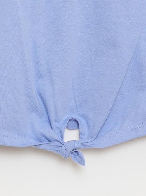 T-shirt con nodo in vita - Kiabi