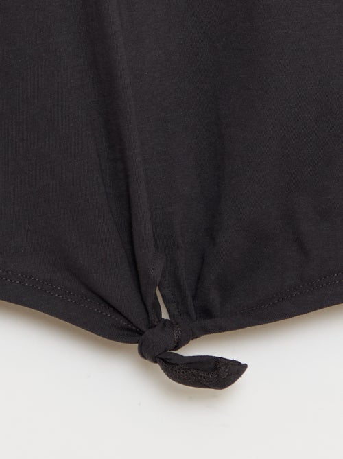 T-shirt con nodo in vita - Kiabi