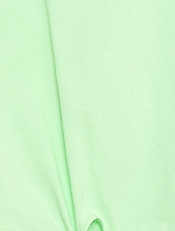 T-shirt con nodo in vita