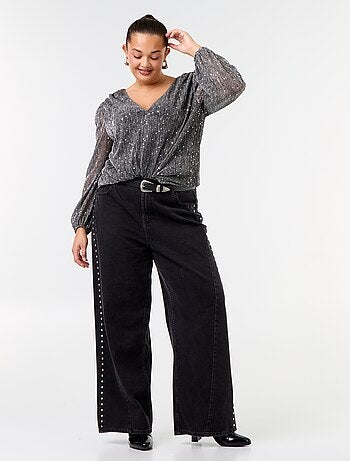 T-shirt con paillettes