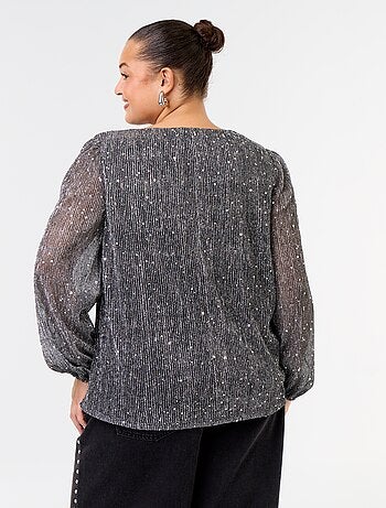 T-shirt con paillettes