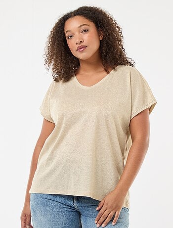 T-shirt con paillettes 'Only Carmakoma'