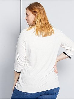 T-shirt con pizzo - Kiabi