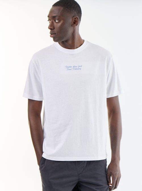 T-shirt con ricami a maniche corte - Kiabi T-shirt con ricami a maniche corte - Kiabi