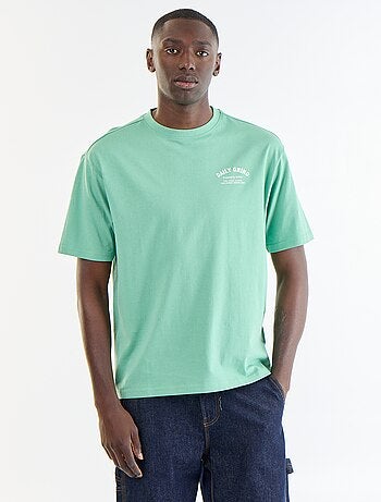 T-shirt con ricami a maniche corte