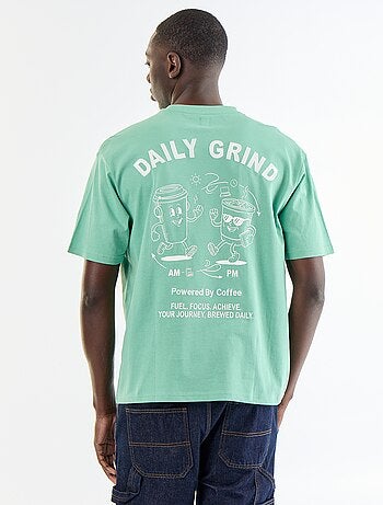 T-shirt con ricami a maniche corte