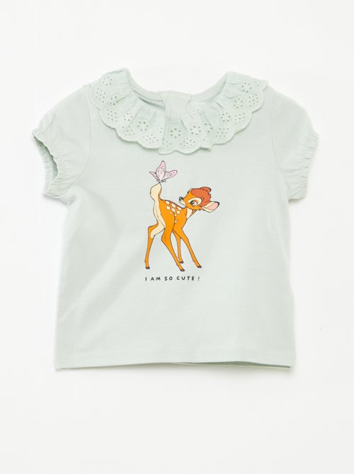 T-shirt con ricamo a punto inglese 'Bambi' - Kiabi