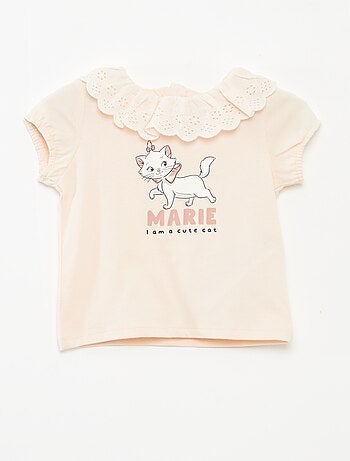 T-shirt con ricamo a punto inglese 'Minou'