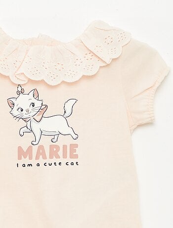 T-shirt con ricamo a punto inglese 'Minou'