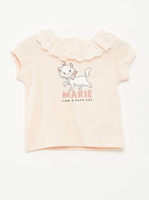 T-shirt con ricamo a punto inglese 'Minou' - Kiabi