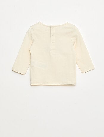 T-shirt con ricamo di fiori