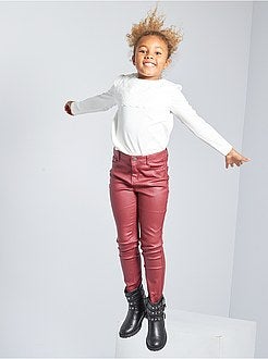 Bambina 3-12 anni - T-shirt con ricamo punto inglese - Kiabi