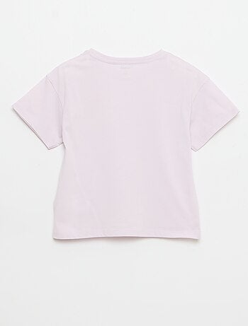 T-shirt con ricamo sul petto