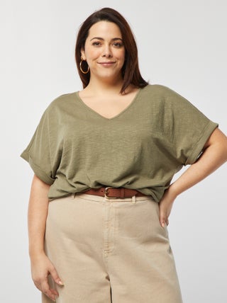 T-shirt con schiena macramé