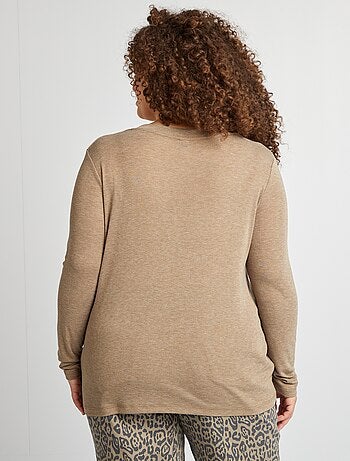 T-shirt con scollo a V
