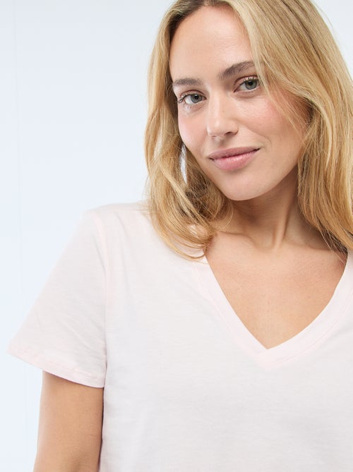 T-shirt con scollo a V - Kiabi