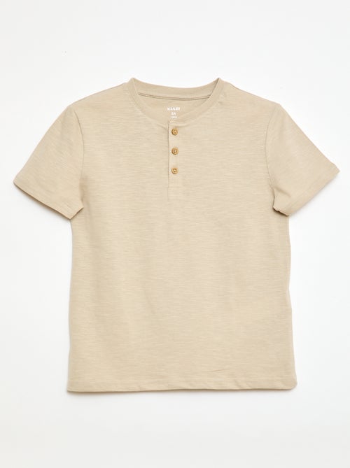 T-shirt con scollo alla tunisina - Kiabi