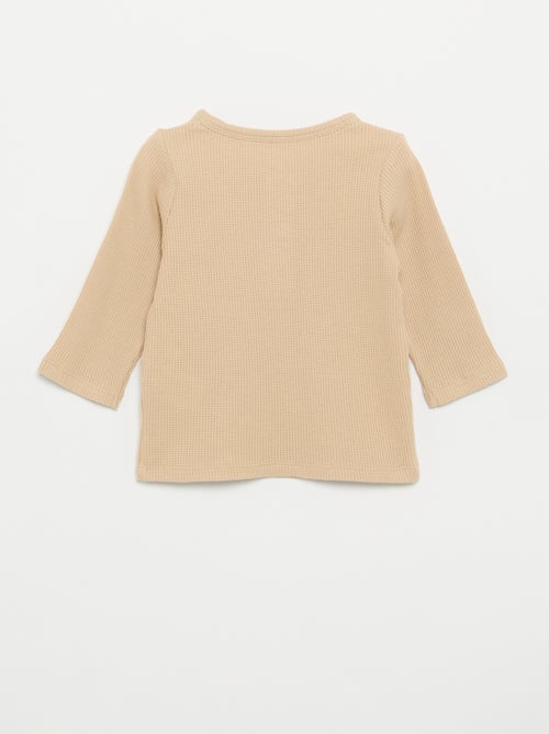 T-shirt con scollo alla tunisina - Kiabi