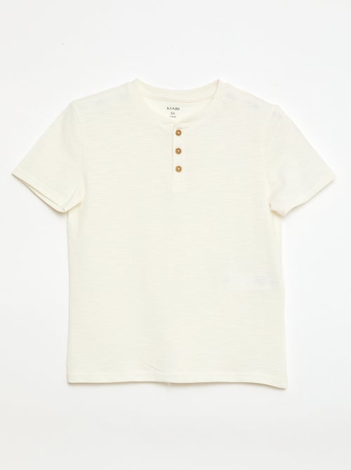 T-shirt con scollo alla tunisina - Kiabi