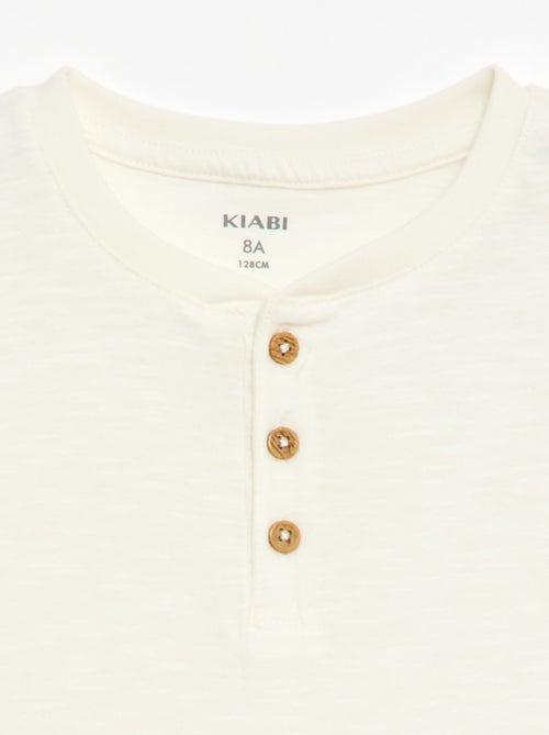 T-shirt con scollo alla tunisina - Kiabi
