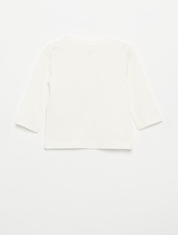 T-shirt con scollo alla tunisina