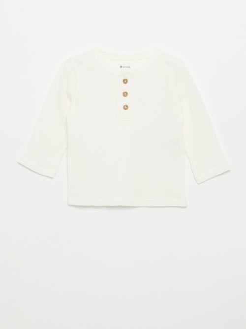 T-shirt con scollo alla tunisina - Kiabi