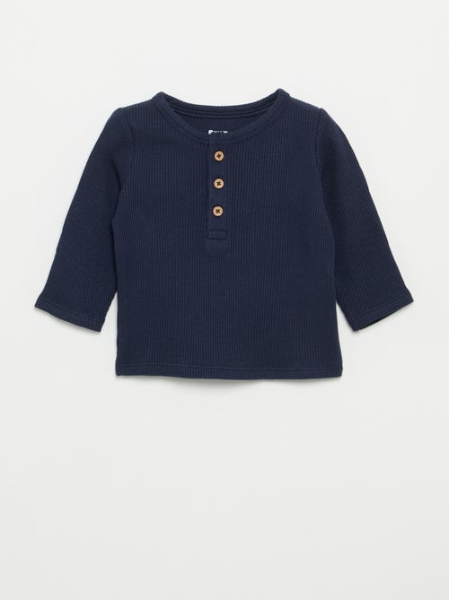 T-shirt con scollo alla tunisina - Kiabi