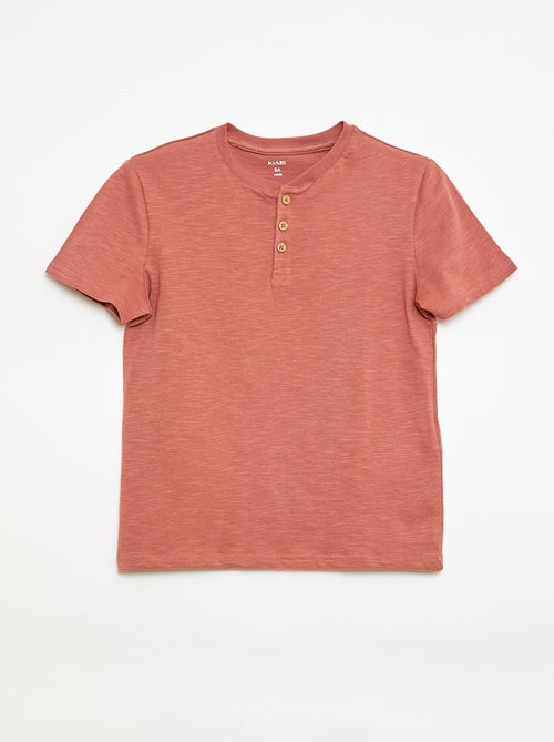 T-shirt con scollo alla tunisina - Kiabi